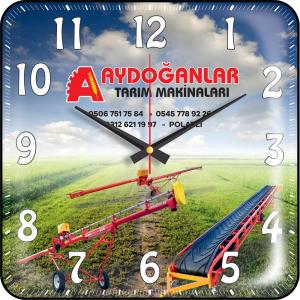 Bombe Cam Duvar Saati ( 35 x 35 cm )